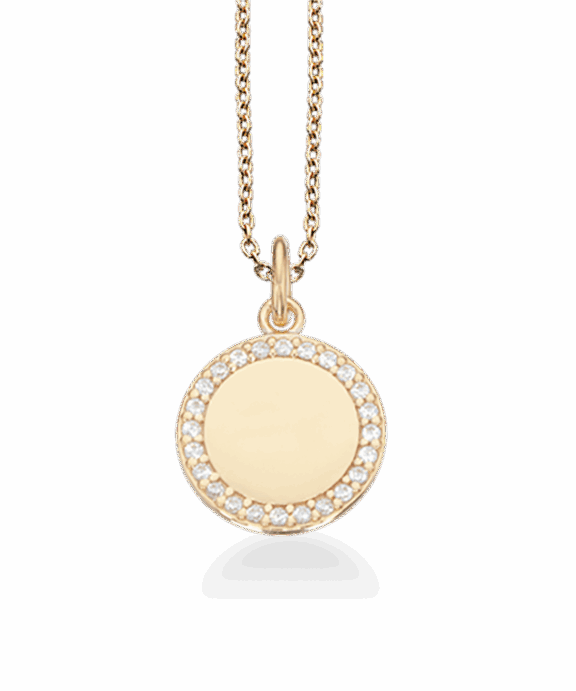 SCROUPLES SOHO ROSA FORGYLDT HALSKÆDE MED ZIRKONIA - 235322