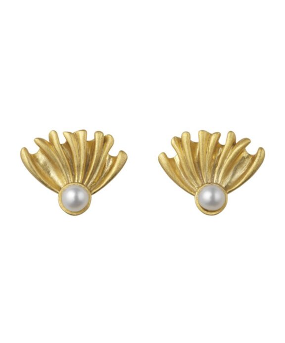 BYBIEHL POPPY ØRERINGE SØLV FORGYLDT - 4-4301WP-GP