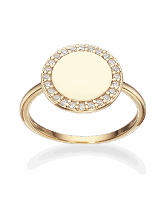 SCROUPLES SOHO RING SØLV FORGYLDT MED ZIRCONIA - 726572