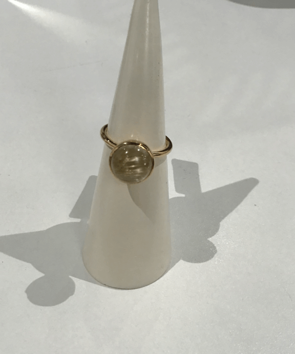 SUSANNE FRIIS BJØRNER 14KT RING RUTILKVARTS STR 52- 1761-5-109-00