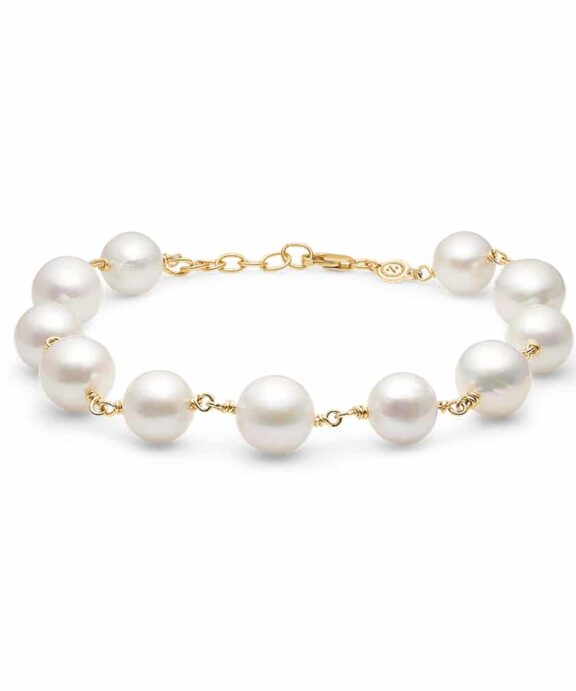 MADS Z THEASURE ARMBÅND 14 KARAT GULD MED PERLE - 1553005