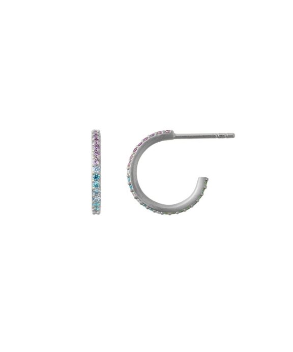 BYBIEHL SPARKLE ØRERINGE SØLV PASTEL - 4-035PA-R