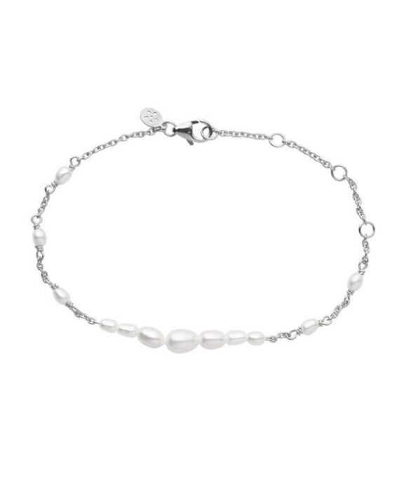 BYBIEHL AURA SØLV ARMBÅND MED PERLER - 2-3902WP-R