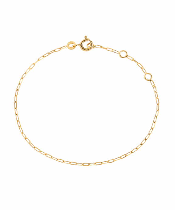 CARRÉ CHAIN GANG ARMBÅND SØLV FORGYLDT - FB 4306 16+1,5+1,5