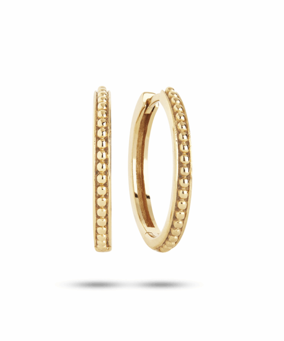 CARRÉ ØRERING SØLV FORGYLDT - FH 4302 2CM