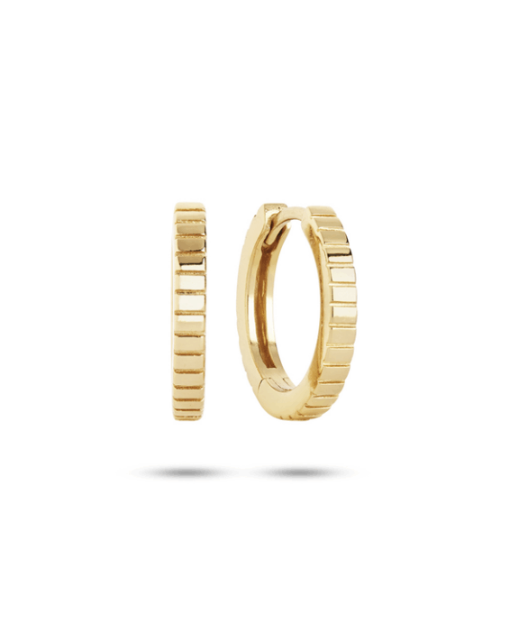 CARRÉ PINSTRIPE ØRERINGE SØLV FORGYLDT - FH 4309 1,5CM