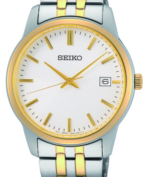 SEIKO UR HERRE TOFARVET MED LÆNKE - SUR402P1