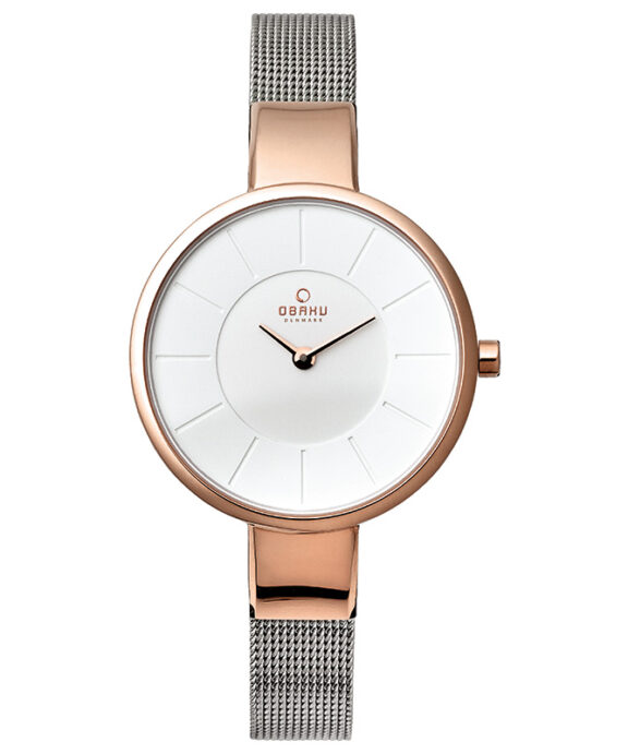 OBAKU SOL DAME UR ROSA FARVET 32 MM - V149LXVIMC
