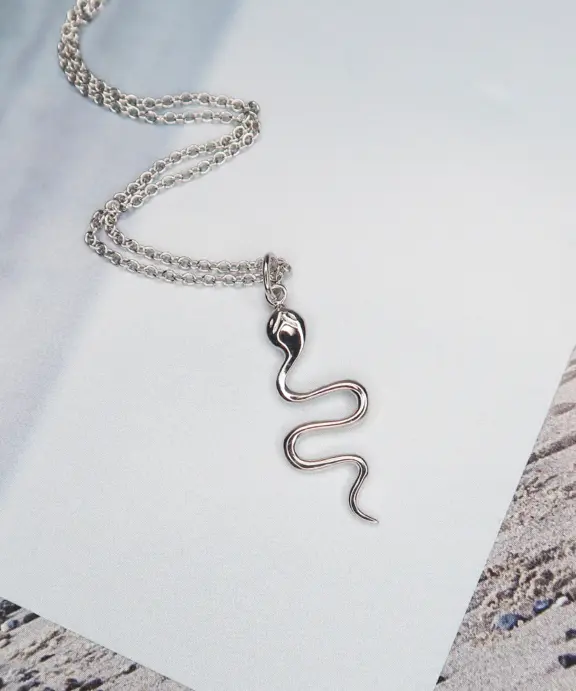 SISTIE SØLV HALSKÆDE YOUNG ONE SNAKE - ZS20208SWS