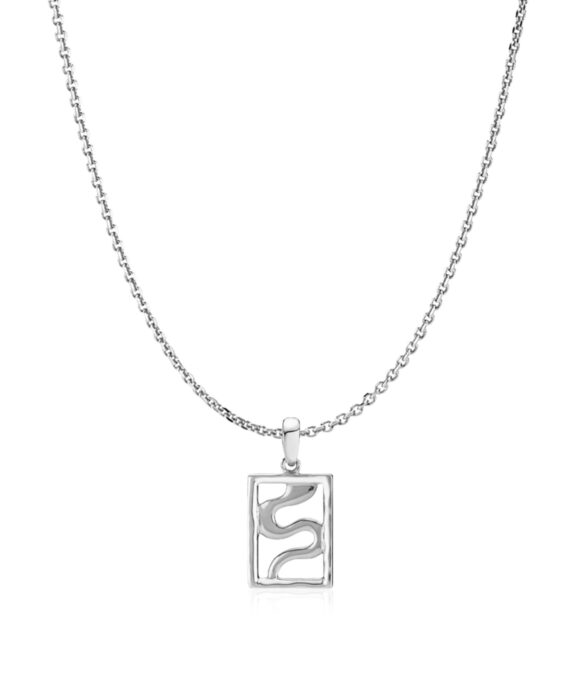 SISTIE KATHRINE FISKER HALSKÆDE SØLV MED SLANGE - ZS20215SWS