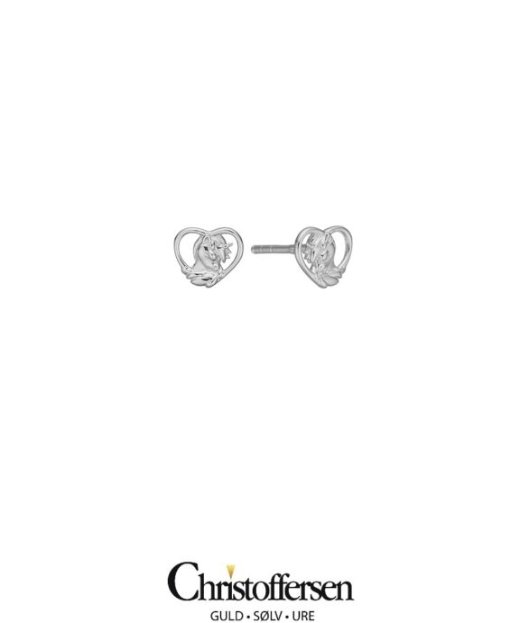 AAGAARD ENHJØRNING ØRERINGE SØLV - 1671-K-S32