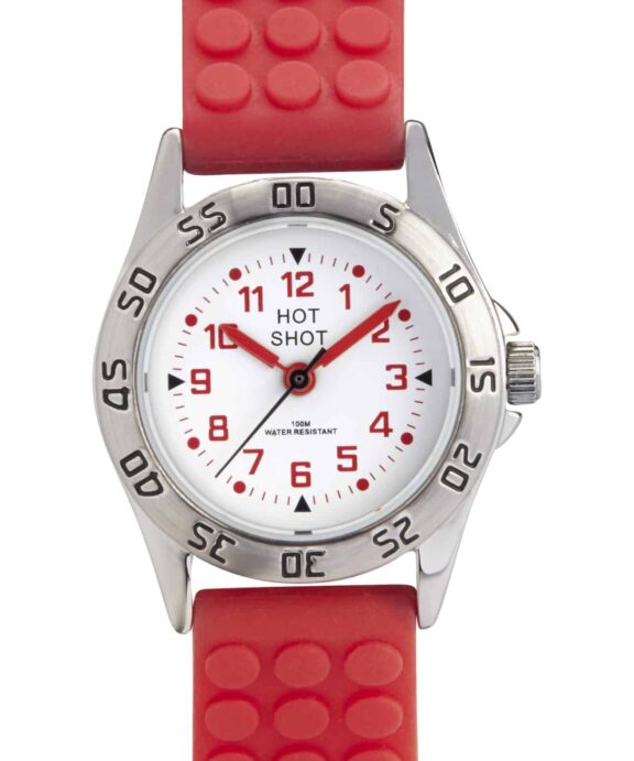 HOT SHOT STÅL MED RØD GUMMIREM - W0957SBX-I