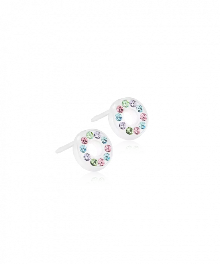 BLOMDAHL ØRERINGE PLASTIK BRILLIANCE PUCK HOLLOW - 15-01191-98