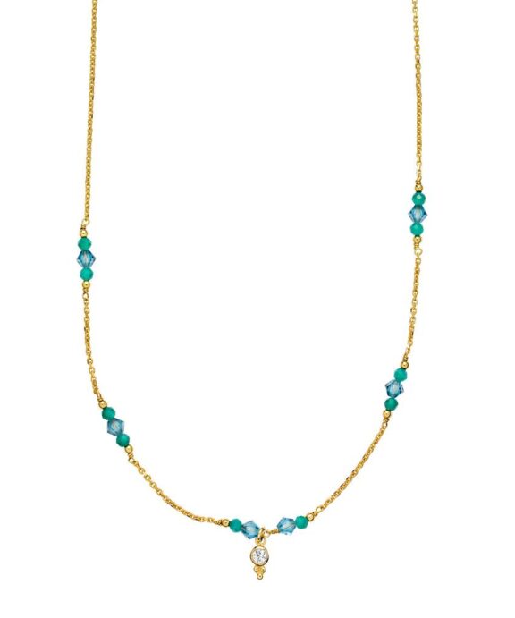 SISTIE SOFIE SØLV FORGYLDT HALSKÆDE MED - Z2020GS