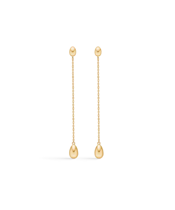 MADS Z DANGLING ELLIPSE 14 KARAT GULD ØRERINGE - 1510029