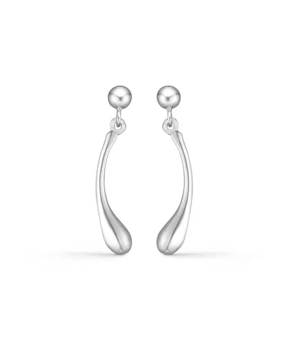 RANDERS SØLV ØRERINGE SØLV DRÅBEFORMET - 245213