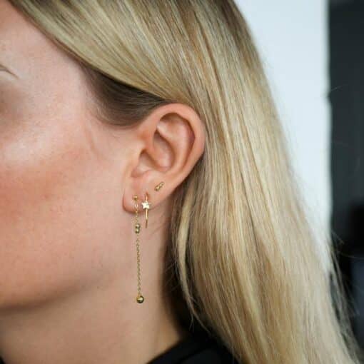 NORDAHL JEWELLERY ØRERINGE SØLV FORGYLDT - 30257675900 - Image 3