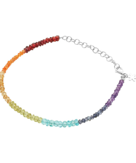 SUSANNE FRIIS BJØRNER ARMBÅND SØLV FARVEDE STEN - 1862-1-556