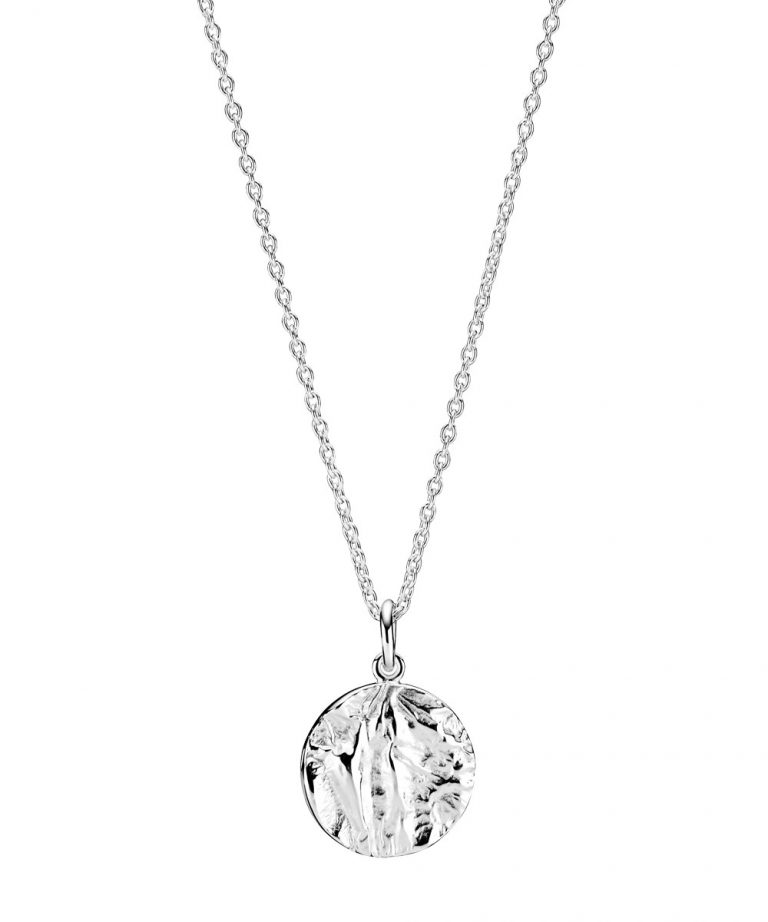 LUND COPNHAGNEN SØLV HALSKÆDE RUND MAT RUSTIK - 9021112