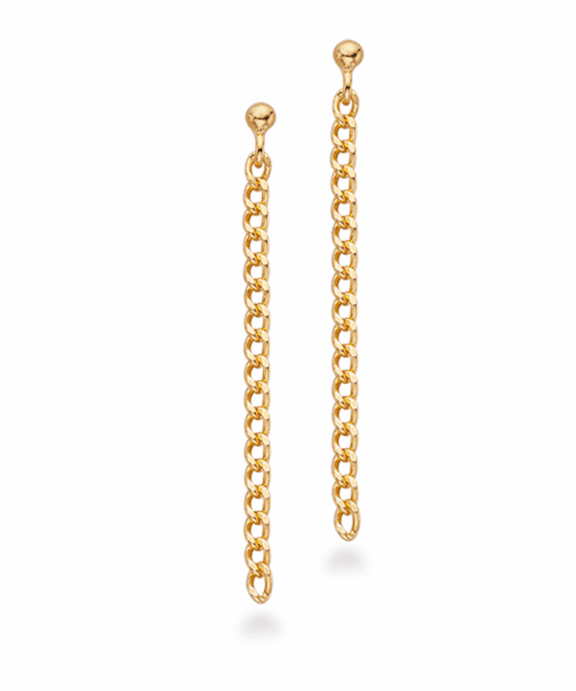 SCROUPLES SØLV FORGYLDT HALSKÆDE ØREKÆDE PANSER - 154542FG