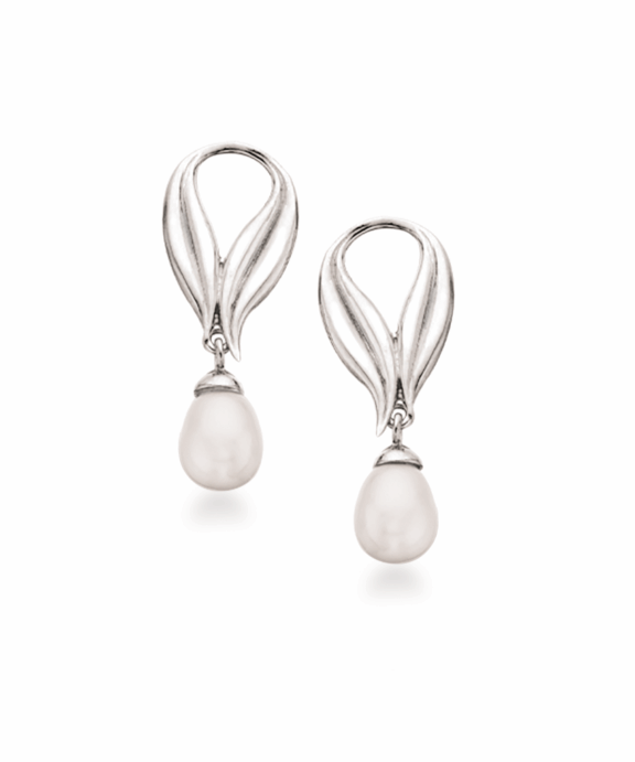 SCROUPLES PRIMAVERA ØREHÆNGER SØLV MED PERLE - 157032