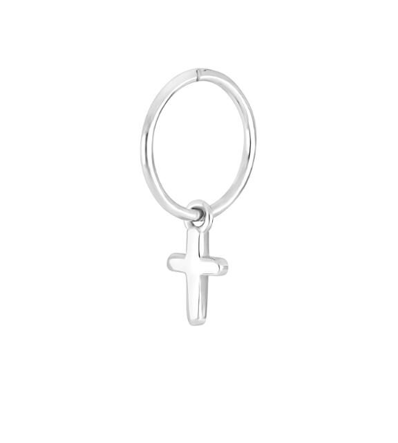 SON OF NOA ØRERING SØLV MED KORS VEDHÆNG - 30295020900
