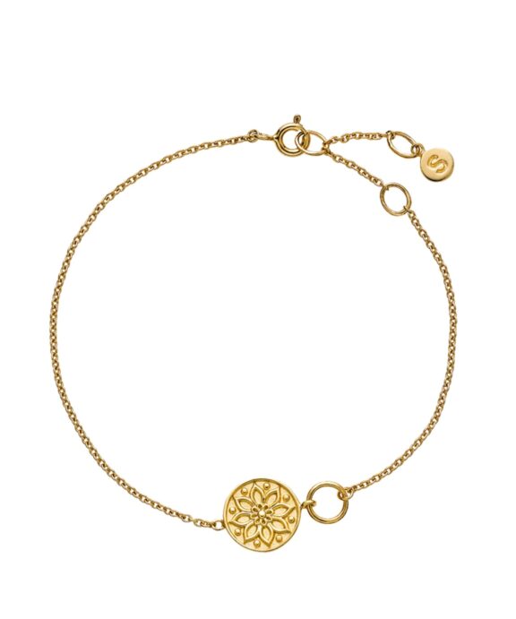 IZABEL CAMILLE ISABELLA SØLV FORGYLDT ARMBÅND MØNSTER - A3126GS