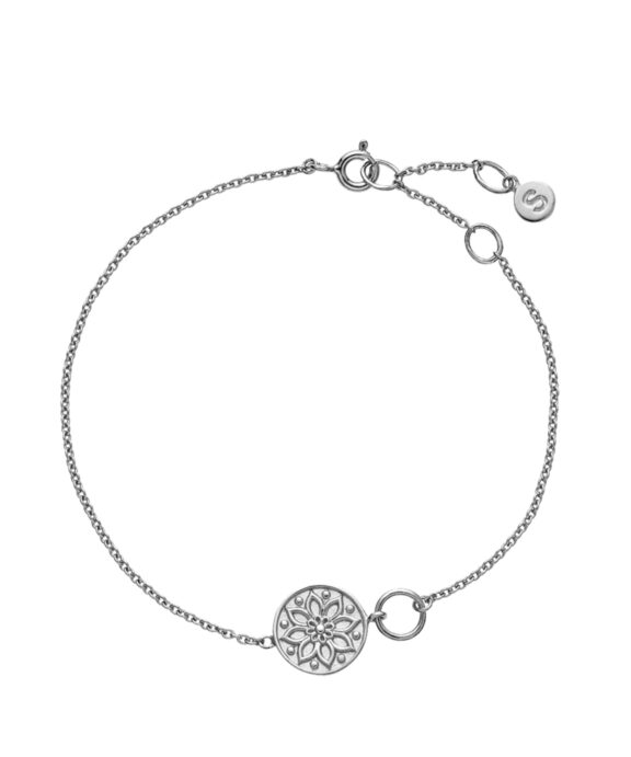 IZABEL CAMILL FRIDA SØLV ARMBÅND MED MØNSTER - A3126SWS