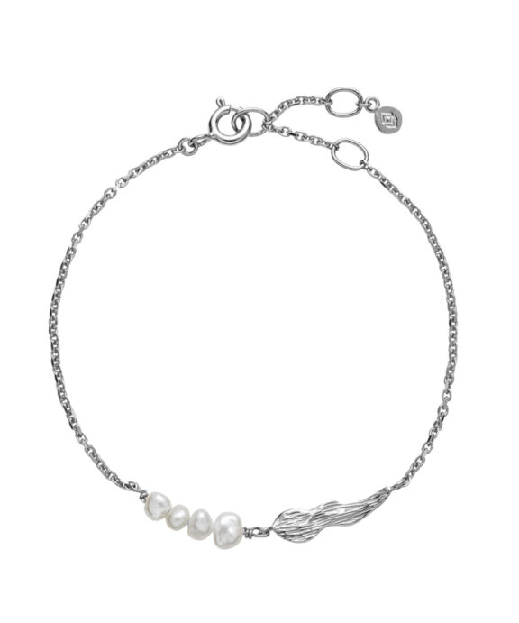 IZABEL CAMILLE ELLIE ARMBÅND SØLV FERSKVANDS PERLE - A3129SWS
