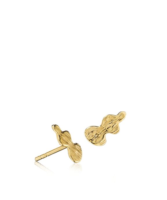 IZABEL CAMILLE ELLIE SØLV FORGYLDT ØRERINGE RIFLET - A1741GS