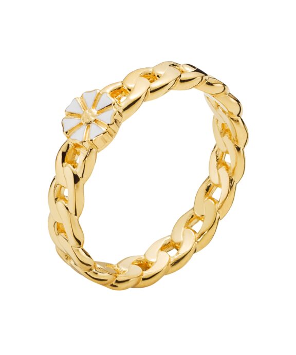 LUND COPENHAGEN SØLV FOTGYLDT RING PANSER - 9075058-M