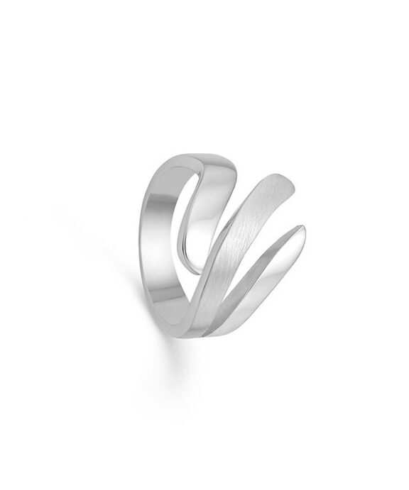 RANDERS SØLV RING MED TRÅDE - 500308