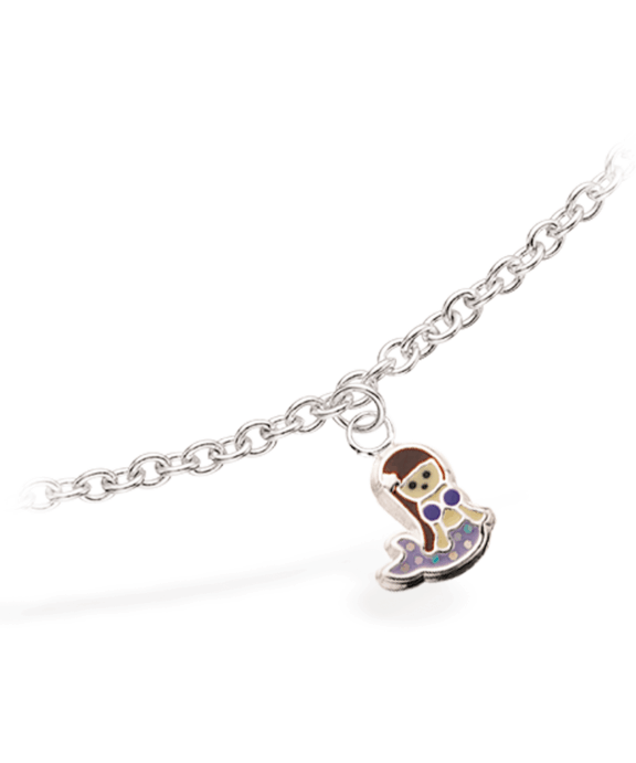 SCROUPLES GIRLS SØLV ARMBÅND MED HAVFRUE VEDHÆNG - 672052