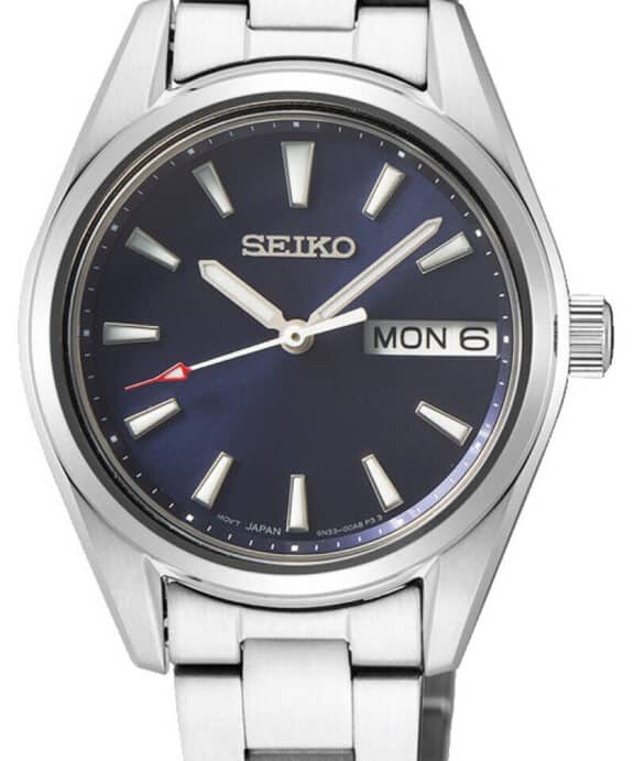SEIKO UR DAME LÆNKE MED BLÅ SKIVE - SUR353P1