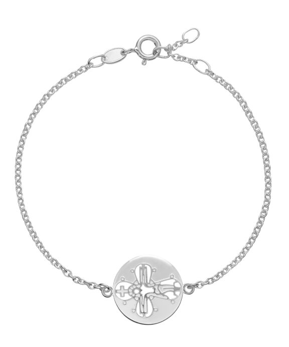 LUND COPENHAGEN SØLV ARMBÅND MED DAGMARKORS - 9011216