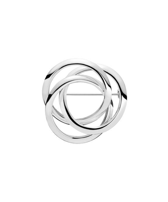 LUND COPENHAGEN BROCHE SØLV 3 RINGE - 9048952