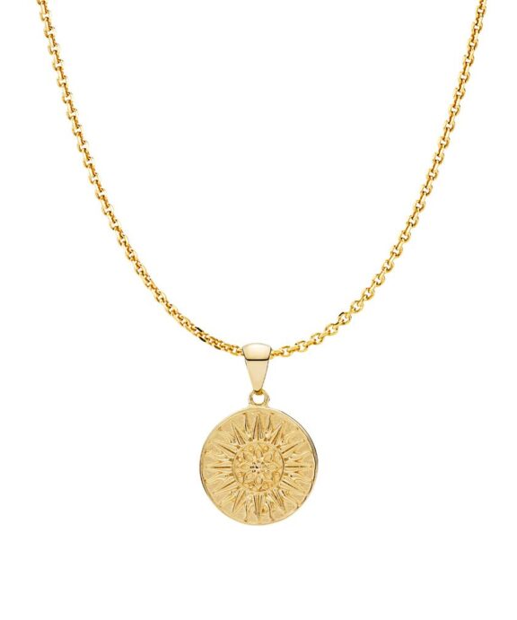 IZABEL CAMILLE FRIDA HALSKÆDE SØLV FORGYLDT - S20441GS