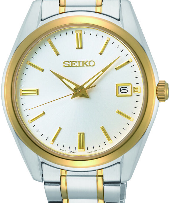 SEIKO UR HERRE MIX LÆNKE MED DATO - SUR312P1