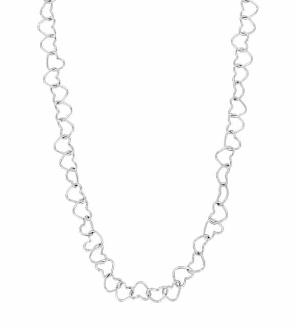 NORDAHL JEWELLERY LOVEME HALSKÆDE SØLV HJERTER - 20251510900