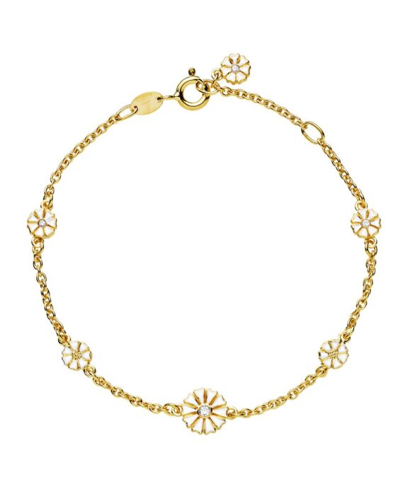 LUND COPENHAGEN SØLV FORGYLDT MARGUERIT 5X5+7,5 - 9015024-30-M