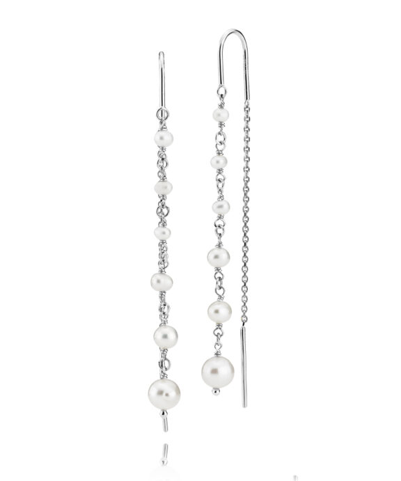 IZABEL CAMILLE PARADISE SØLV ØRERINGE MED FERSKVANDSPERLE -A1710SWSWHITE