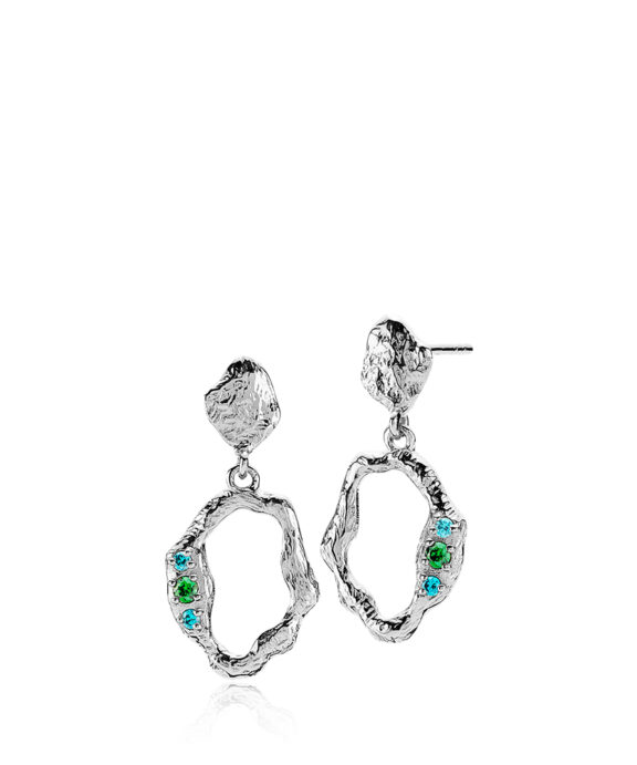 IZABEL CAMILLE SØLV ØRERINGE OCEAN- A1727SWS