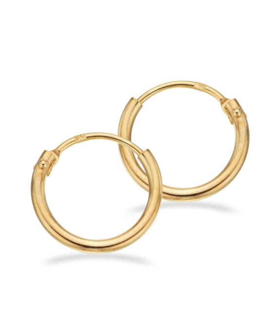 SCROUPLES ØRERINGE 14 KARAT GULD CREOL 11 MM - 10115