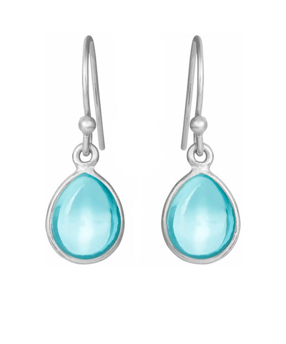 SUSANNE FRIIS BJØRNER ØRERINGE SØLV TOPAS - 5249-1-186