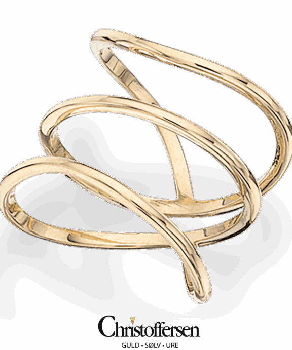 SCROUPLES 8 KARAT GULD RING SNOET - 708853