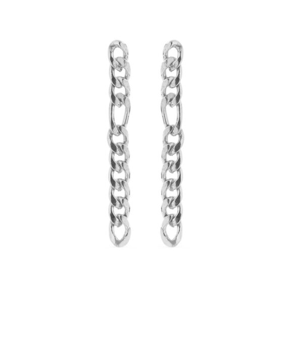 SUSANNE FRIIS BJØRNER FIGARO ØRERINGE I SØLV - 5592-1