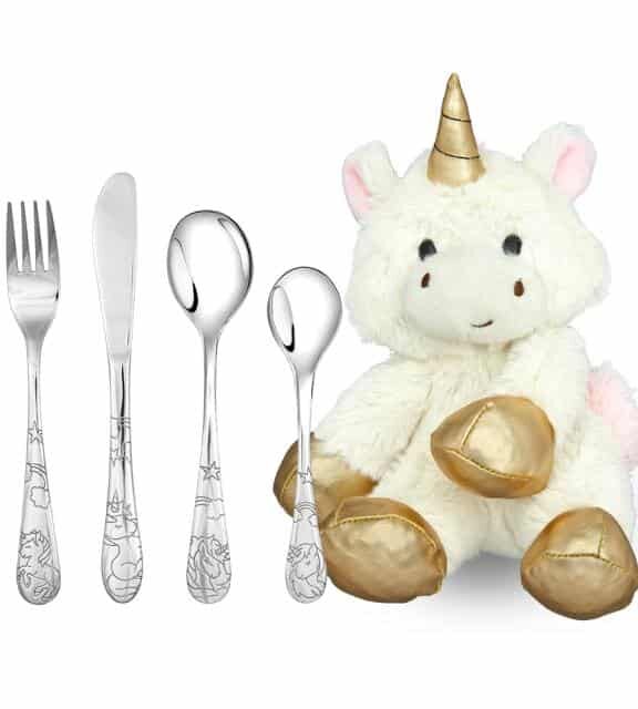 NOA KIDS BESTIK RUSTFRIT STÅL MED ENHJØRNING - 93002527008