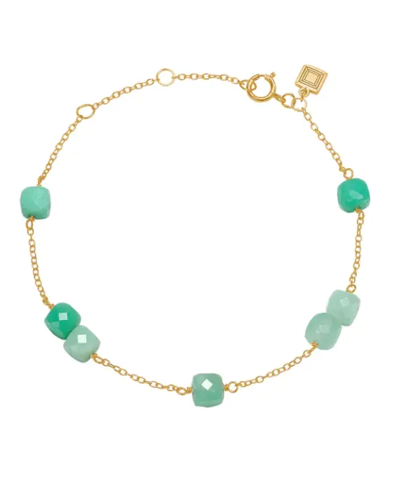 CARRÉ GEM CANDY ARMBÅND SØLV FORGYLDT - FB 4343 CR 16+1,5+1,5cm