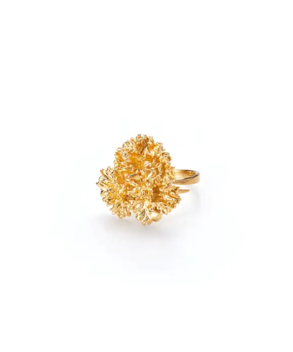 FLORA DANICA PERSILLE RING SØLV FORGYLDT - PAR-StRi-G