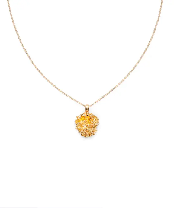 FLORA DANICA PERSILLE HALSKÆDE SØLV FORGYLDT - PAR-Ne-G